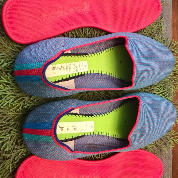 Rothy’s Rare Bluebell Triple Stitch Loafer Size 10 - Picture 3 of 5